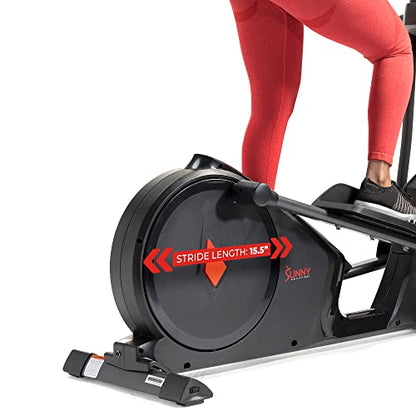 Sunny Health & Fitness Heavy Duty Elliptical Machine with Full Body Workout - style: 15.5" Stride