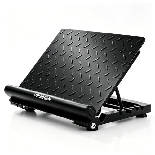 PROIRON Steel Slant Board for Calf Stretching，Calf Stretcher Slant Board for Squats 5 Adjustable Incline Angles，Incline Board 660lbs Weight Capacity for Ankle Stretching Training Home Gym