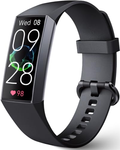 KPEP Fitness Tracker with 24/7 Heart Rate/SpO2/Blood Pressure/Sleep Monitor - color: Black