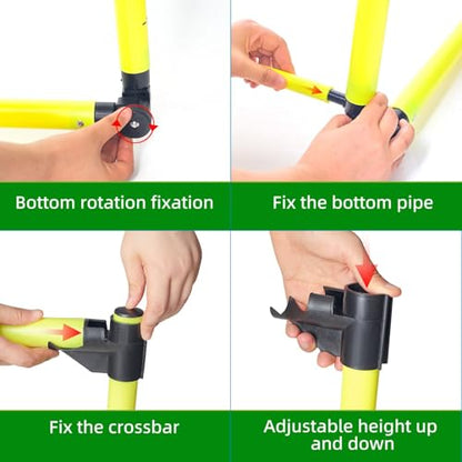 Adjustable Hurdles with Scale - Detachable Agility Training Equipment for Track, Soccer & Football, Indoor & Outdoor Use, Ideal for Athletic Jumping & Speed Drills