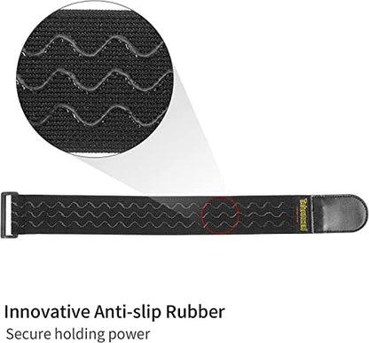 Trilancer Elastic Cinch Straps with Anti-Slip Strips, 18'' x 2'' (4 Pack) - size: 18"(4 pcs)