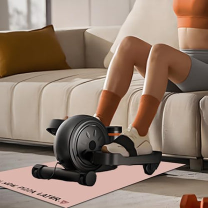 Elliptical Mat, Pink - color: Pizza-pink