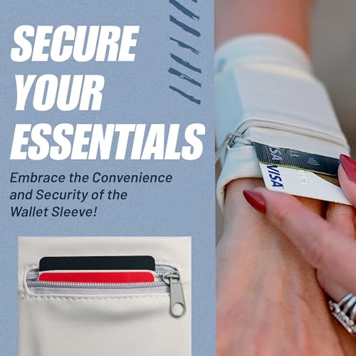Wallet Sleeve, Wallet Wristband - Anti-Pickpocket -RFID Anti-theft - Lightweight -Perfect for Travel, Running, Hiking,3 Pack - size: Large