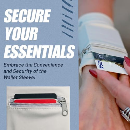 Wallet Sleeve, Wallet Wristband - Anti-Pickpocket -RFID Anti-theft - Lightweight -Perfect for Travel, Running, Hiking,3 Pack - size: Small