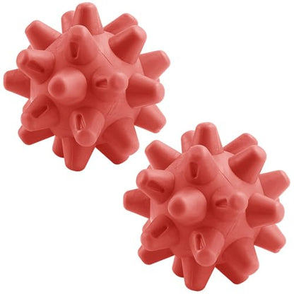 Spiky Massage Roll Balls, Deep Tissue Massager for Myofascial Release, Red - color: Red