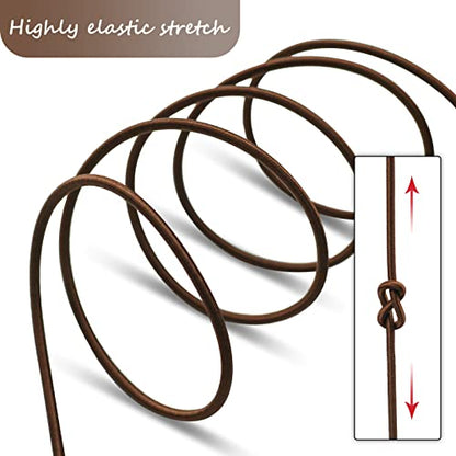 1/8" Bungee Shock Cords,32 Feet Elastic Nylon Cords Kayak Stretch String Rope for Bikes,Tie Downs,Boating,Camping,Cars,Fitness and Outdoor Enthusiasts (1/8 inch x 32 Ft, Brown) - size: 1/8 inch x 32 Ft, Brown