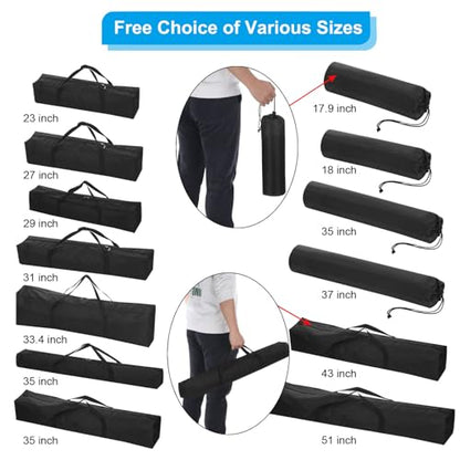 PATIKIL 23 Inch Camp Chair Replacement Bag Nylon Folding Chair Carrying Storage Bag for Beach Chair with Large Zipper Shoulder Strap for Camping Travel, Black - size: 23 x 7.8 x 7.8 inch