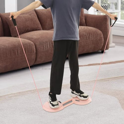 Waist Twister Board Adjustable Length Resistance Bands Core Exercise