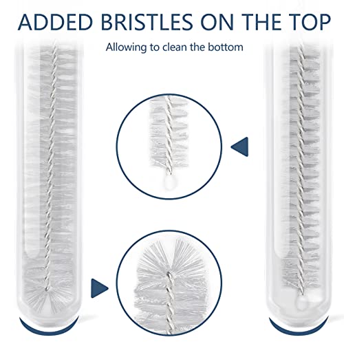Ixiaoyoo 12 Pcs Straw Cleaner Brushes Set, 8.2 Inch Nylon Cleaning Brush - color: 8.2 Inch White Cleaning Brushes