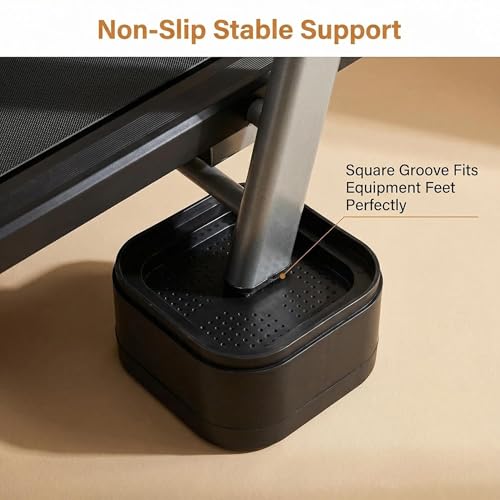 6PCS Treadmill Incline Riser Blocks, Walking Pad Incline Blocks for Home Gym, Adjustable Stackable Leveling Non-Slip Risers for Running/Walking Machine to Simulate Uphill Training