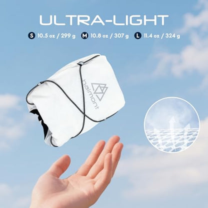 Haimont 10L Trail Running Hydration Vest with Soft Flasks - color: White, size: Medium