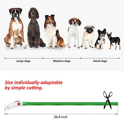 BSEEN Light Up Dog Collars - Silicone LED Dog Collar, Cuttable Lighted Puppy Collar, Glowing Dog Walking Lights for Small Medium Large Collars (Green) - color: Green-Standard(70cm)