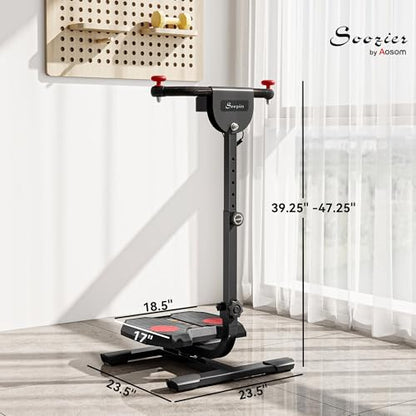 Soozier Foldable Ab Twister Board Screen Twist Shape Abs Trainer - color: Red
