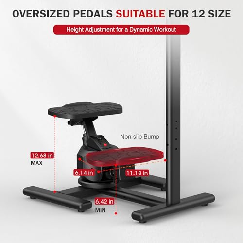 Steppers for Exercise,Twist Stepper Machine with Handlebar, Mini Stepper with 300LBS Loading Capacity,Full Body Cardio Equipment,360° Rotatable Fitness Stepper with LCD Monitor