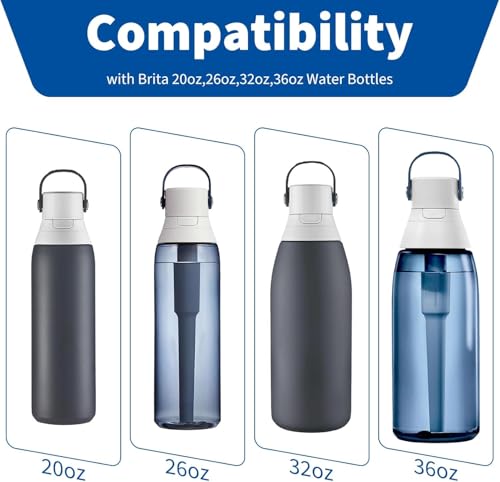 10 Pack Silicone Mouthpiece Replacement Compatible with Brita Water Bottle