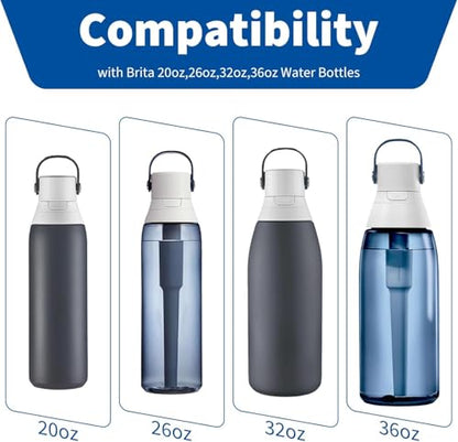 10 Pack Silicone Mouthpiece Replacement Compatible with Brita Water Bottle