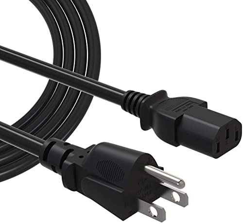 AC in Power Cord Replacement for Rotai ETB001 Under Desk Elliptical Machine Ellipse for Seniors Leg Exerciser Fully Assembled Portable Electric Seated Pedal Exerciser Power Supply Cord Cable