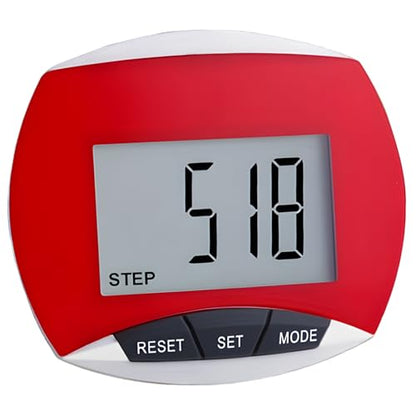 Portable Clip-on Pedometer for Walking, Running, and Outdoor Sports - Lightweight Step Counter for Seniors and Adults