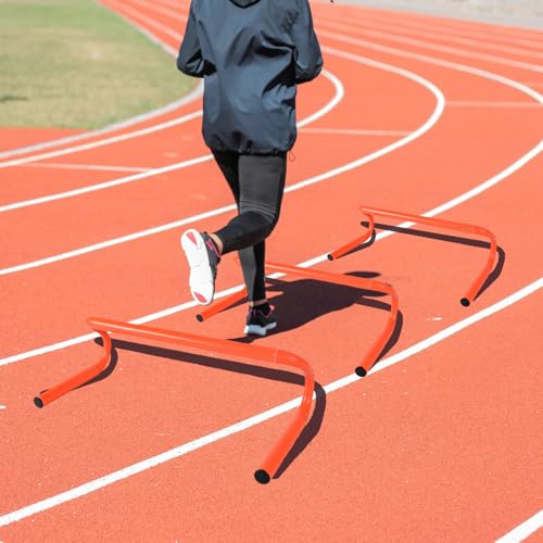 Agility Hurdles Detachable Speed Hurdles Spliced Agility Training Equipment for Soccer, Basketball and Track Drills - size: 9"