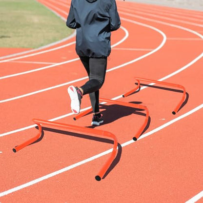 Agility Hurdles Detachable Speed Hurdles Spliced Agility Training Equipment for Soccer, Basketball and Track Drills - size: 9"