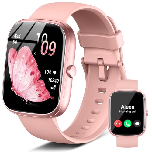 Smart Watch for Women (Answer/Make Call), 1.91"HD Touch Screen Smartwatch with Heart Rate/Sleep Monitor/Pedometer/Calories, 113+ Sports Fitness Watch, IP68 Waterproof Activity Tracker for Android iOS - color: bright pink