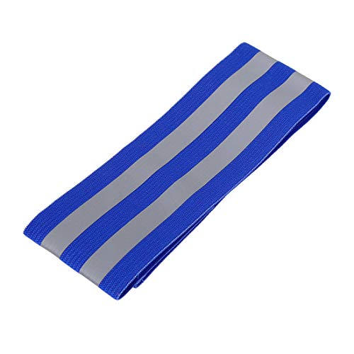 X AUTOHAUX 4pcs Reflective Bands for Arm High Visibility Night Cycling Riding Reflector Tape Straps Bracelet - color: Blue