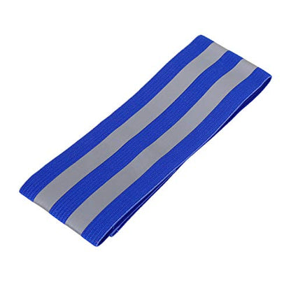 X AUTOHAUX 4pcs Reflective Bands for Arm High Visibility Night Cycling Riding Reflector Tape Straps Bracelet - color: Blue