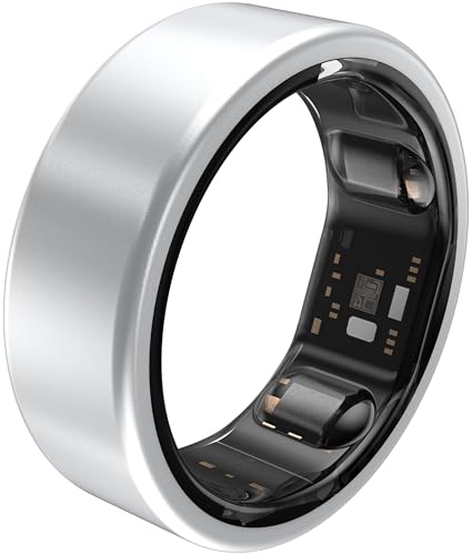 QALO Smart Ring Titanium Fitness Tracker – Size Before You Buy – Silver, 13 - color: Silver, size: 13, style: Original
