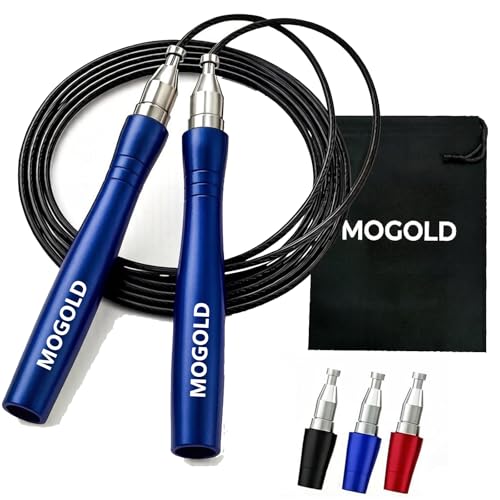 Speed Ropes Jump Rope For Men/Women-Tangle-Free-Self-Locking Screw-Free Design - color: Blue
