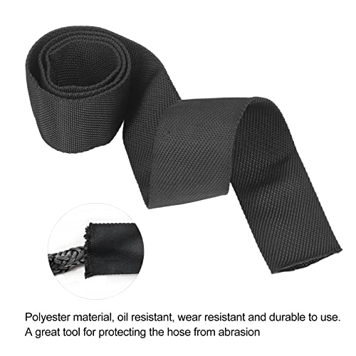 Rope Protector Sleeve, Polyester Winch Rope Protective Sleeve Black - size: 2M