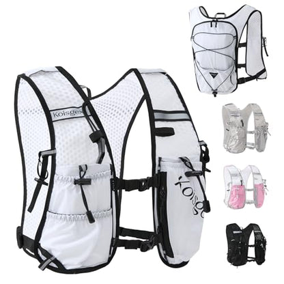 Running Hydration Vest Backpack with 1.5L Bladder for Men Women - color: white, size: without hydration