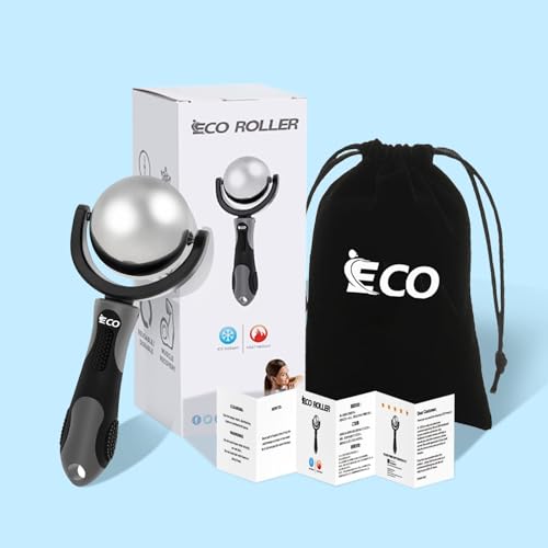 iECO Massage Ice Roller Ball Cold & Heat Therapy Plantar Fasciitis Roller - color: Gray+black