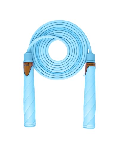 YUEDONG Kids Jump Rope with Finger Groove Handles for Boys and Girls - color: BLUE