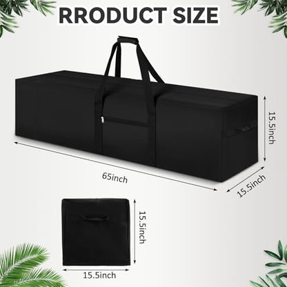 1 Pcs 65 x 15.5 x 15.5, 257 L Versatile Large Duffle Bag, Black - color: Black, size: 65 x 15.5 x 15.5 Inch, 257 L