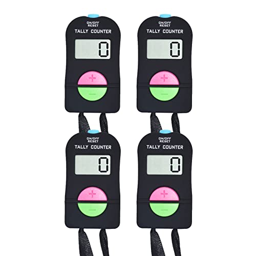 VANVENE Electronic Hand Clicker Counter,Easy to Operate Tally Counter, Supermarket People Flow Manual Additio Subtraction Counter Clicker,for Golf/Football Sports