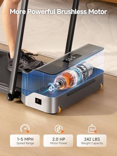 WalkingPad Foldable Walking Pad Treadmill with Handle Bar Under Desk