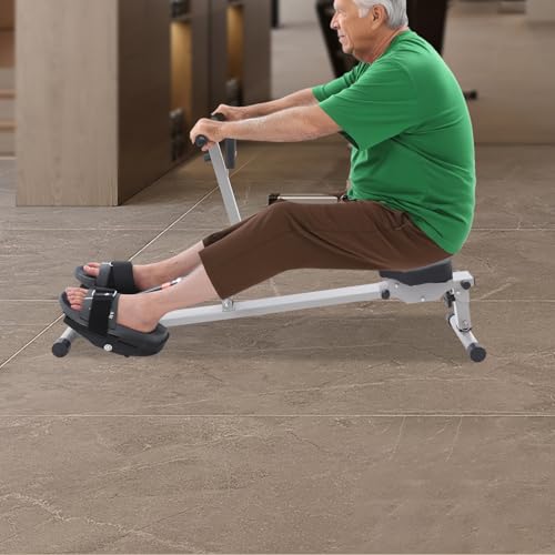 Rowing Machine Water Resistance with LCD Monitor, Home Fitness Rower