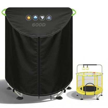 55'' Mini Trampoline Cover, Outdoor Waterproof Kids Trampoline Cover