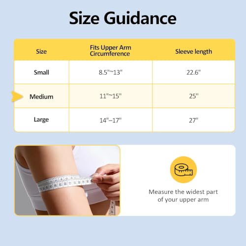 Comfytemp Air Compression Arm Massager M, Arm Sequential Compression Device - size: M, 11"~15"