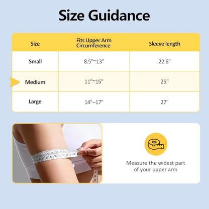 Comfytemp Air Compression Arm Massager M, Arm Sequential Compression Device - size: M, 11"~15"