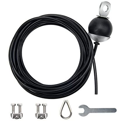 Fitness Pulley Cable 196 in, Adjustable Home Gym Cable Replacement - size: 196"