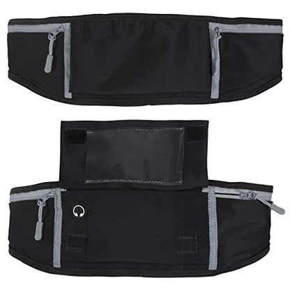 Vive Running Belt Fanny Pack for Women, Men, Kids, Adults, Jogging - color: Gray