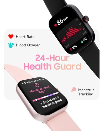 1.91" Smart Watch for Women with ALEXA, Fitness Watch for Android iOS Phone - color: Light Pink