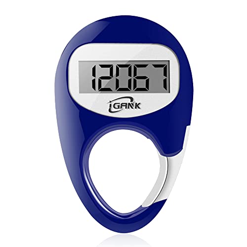 Simple Walking Pedometer 3D Step Counter for Men Women Kids - color: Blue