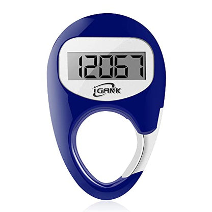 Simple Walking Pedometer 3D Step Counter for Men Women Kids - color: Blue