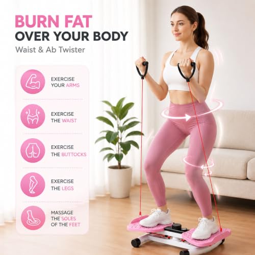 Waist Twister Machine with Digital Display, Ab Twister Board Core Workout