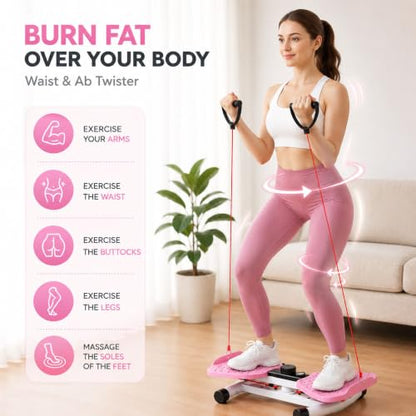 Waist Twister Machine with Digital Display, Ab Twister Board Core Workout