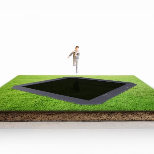 Avyna Premium In-Ground Trampoline – Outdoor Trampoline for Kids and Adults with Advanced Safety Features - size: 15x15' FT - Square