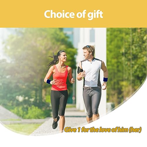 5 Pack Wrist Wallet Pouch with Zipper - Mini Sweatband Wristband Wallet for Women Men - Running Jogging Hiking Key Card Storage Bags