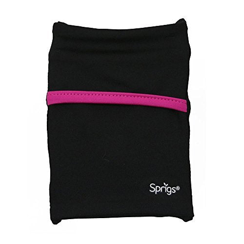 Sprigs Banjees 2 Pocket Wrist Wallet - color: Black/Pink